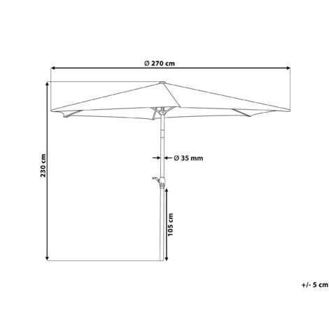 Housse de parasol double Venice 160 x 70 x 30 cm – Concept Usine