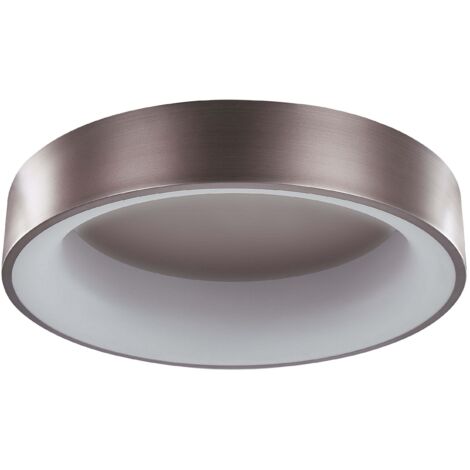 ZYBWL Suspension LED Moderne 3 Anneaux Chromés - Réglable En Hauteur - Longueur Max 199,5 Cm - Pour îlot Cuisine, Salon, Salle à Manger