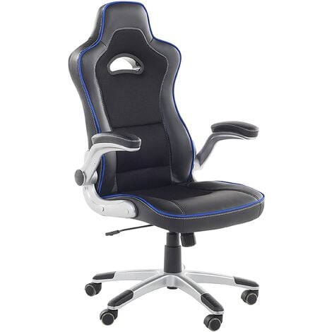 Lexzurn - Chaise Gaming Inclinable 135° Accoudoirs Pliables et