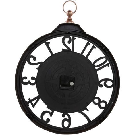 Horloge Murale 20cm Silencieuse Chiffres Arabes - Style Rétro Country Français En Bois