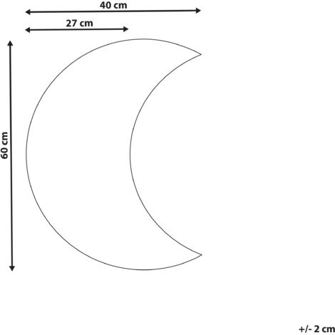 Sticker Mural Miroir En Forme De Lune - Autocollant Décoratif Argenté Pour Chambre, Salon - Facile à Poser Et Retirer