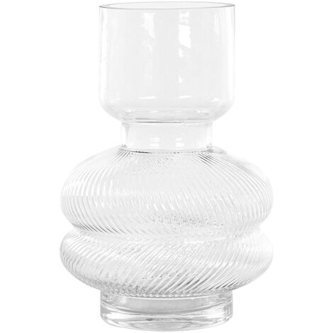 OFFIDIX Vase en Verre dégradé Multicolore Vase géométrique à facettes en Verre coloré pour la