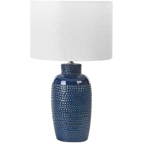 Simple Designs 10.04 Grande lampe de table en céramique avec abat-jour