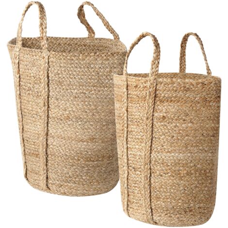 Panier De Rangement En Jute Juna S - 20 X 15 X 15 Cm, Style Naturel, Poignées