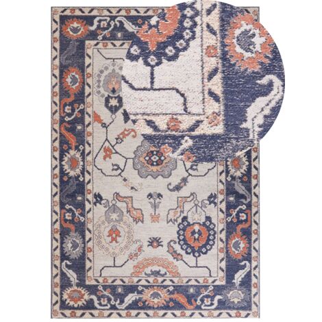 Tapis vintage oriental multicolore/bleu 200x275 cm ROMY