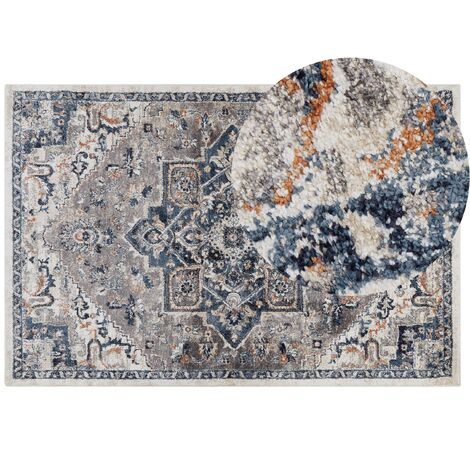 Tapis Multicolore 200 x 300 cm à Motif Oriental Ambiance Agréable pour Salon Nerkin
