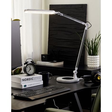 WE - lampe de bureau sans fil - rechargeable - écran LCD - noir Pas Cher