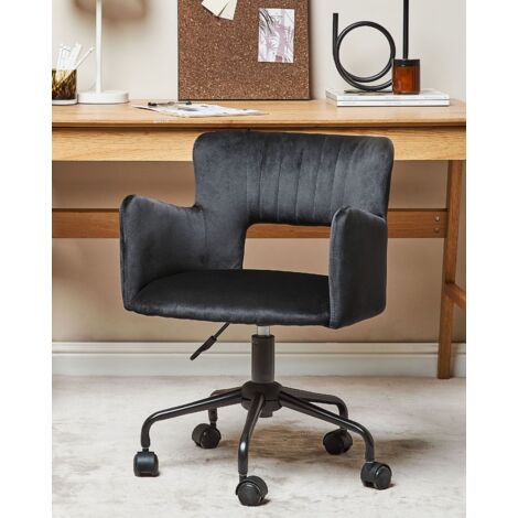 HOMCOM Chaise de bureau design - hauteur réglable, pivotante - piètement  acier chromé revêtement effet laine bouclée blanc pas cher 