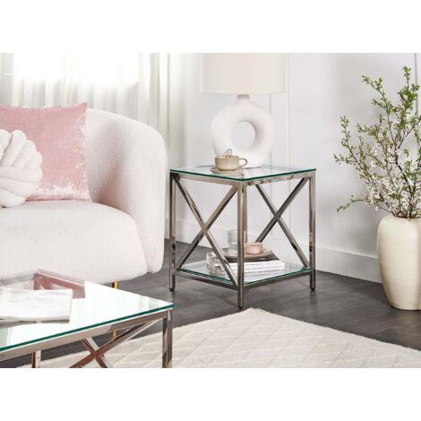 Console 1 étagère en verre trempé - Adela | Fabrique de Styles