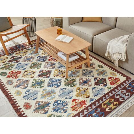 160x230 - Tapis kilim Fait main JT JUTE NATURE Beige 160x230 en