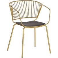 Lot de 2 chaises en métal doré RIGBY - Doré