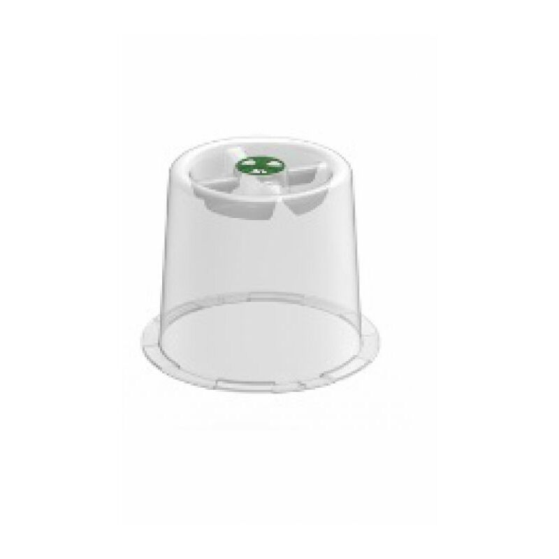3 Cloches De Jardin Avec 10 Piquets - Protection Plantes Contre Animaux, Diamètre 23cm Blanc