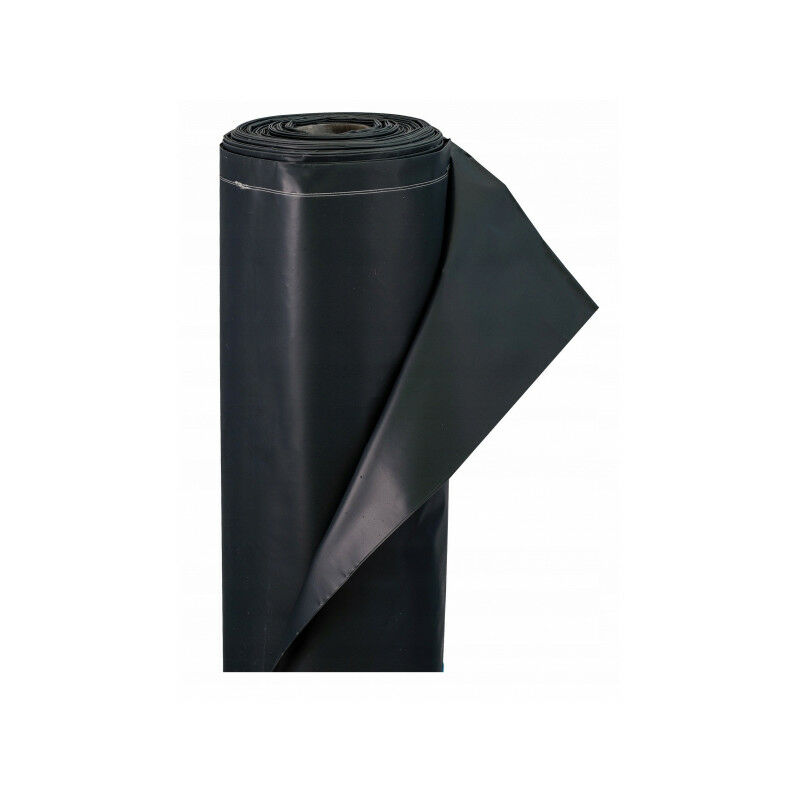 Film Polyéthylène Noir Sous-dalle Type 500 - 5m X 20m, Neuf Sous Emballage