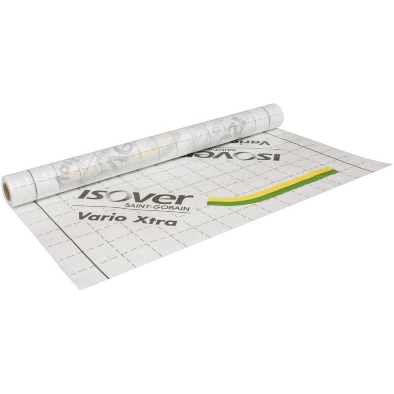 Isover  Membrane pare-vapeur STOPVAP 1,5m x 40m  Film arm pour  tanchit  l'air  Rsistance Sd > 18m  Application prcise et efficace