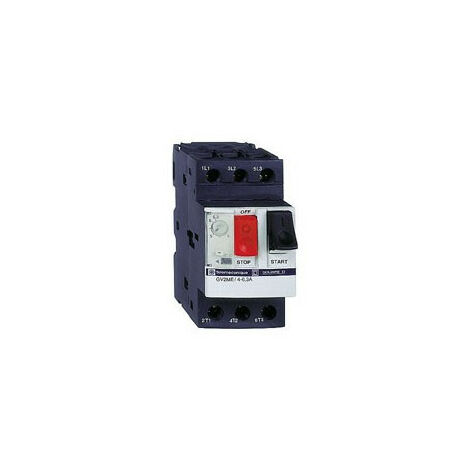 Schneider Electric – Disjoncteur moteur 0,16 à 0,25 A GV2ME02 – 3 pôles – Protection magnétothermique jusqu'à 100 kA – Installation sur rail