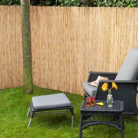 Canisse en tiges de roseaux naturels (pelés) - 1,5 x 5 m