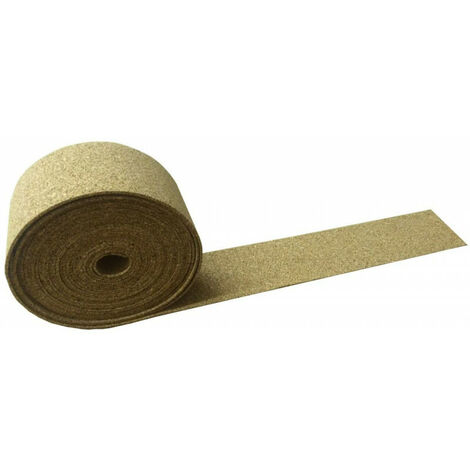 QEM – Rouleau bande de liège aggloméré 6mm – Largeur 7cm – Longueur 10m – Densité 235 kg/m3 pour applications décoratives (1/4)