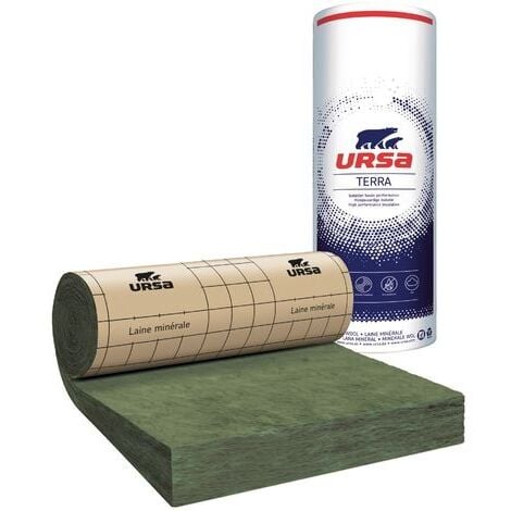 Matelas de laine de verre - URSA MRK 40  Ep.300mm 1,2mx2,6m  R7,5 - paquet(s) de 3,12 m²