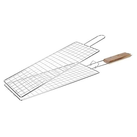 I LOVE BBQ - GRILLES DE CUISSON BARBECUE ET FUMOIR - GRILLE DE BARBECUE DOUBLE EXTENSIBLE,GRILLE BARBECUE DOUBLE À POISSON, GRIL (1/6)