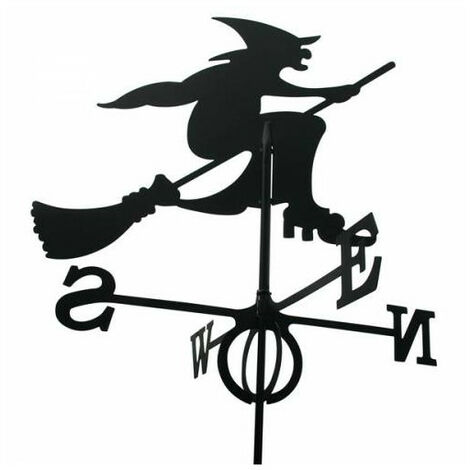 Girouette sorcière en fer forgé grand modèle
