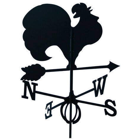 Girouette coq en fer forgé grand modèle