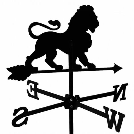 Girouette Lion en fer forgé petit modèle (1/2)