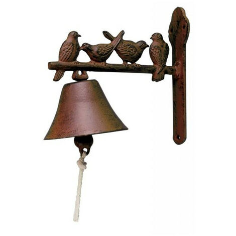 Cloche en fonte petits oiseaux (1/5)