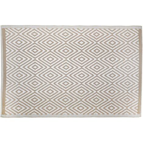 Aubry Gaspard – Tapis d'extérieur en polypropylène 120 x 180 cm – Résistant aux UV et intempéries – Design réversible – Pour terrasses et balcons