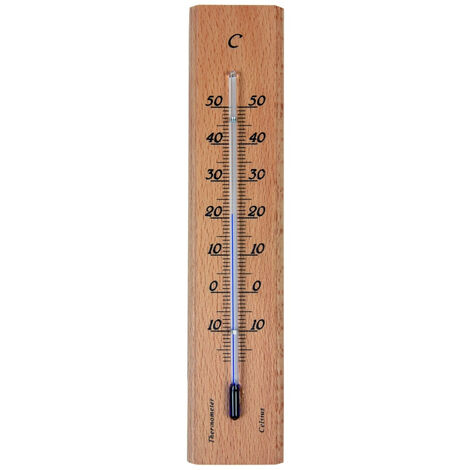 Thermomètre en bois 19 cm