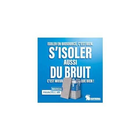 Panneau flexible en ouate de cellulose PAVACELL 60 mm 1350x600mm - paquet(s) de 8,1 m²