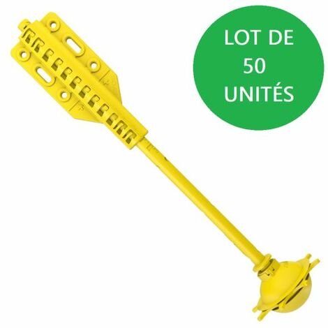 Suspente Integra 2 280 isolant 240-280mm – Lot de 50 unités – Fixation pour membranes d’étanchéité à l’air – Compatible systèmes Isover
