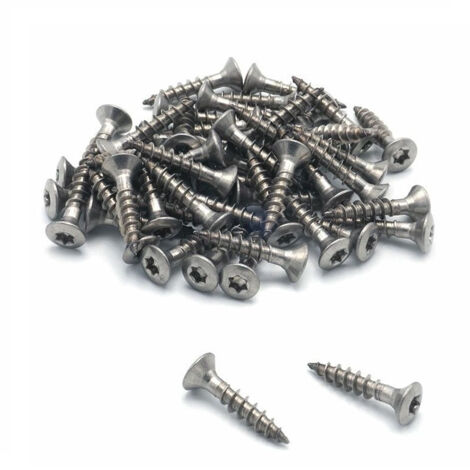 Vis Inox pour piquet universel H27 x 2,0 x 2,0 cm - BIT TX20 4 x 20 mm - Boite de 50 pcs (1/2)