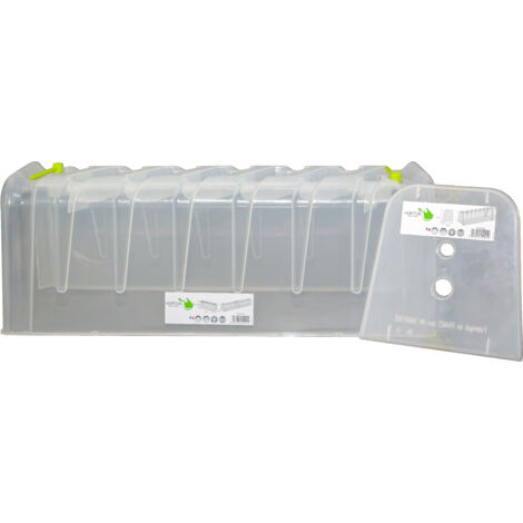 Lot de 3 tunnels de forçage Modul'o 30 – Dimensions 78x29x28cm – Plastique rigide translucide – Système d'aération intégré – Pouss Vert