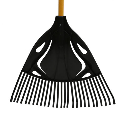 Balai à Gazon Spear & Jackson 24 Dents - Manche En Hêtre 140 Cm, Tête En Polypropylène, Léger Et Robuste