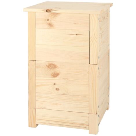 Lombricomposteur en bois naturel