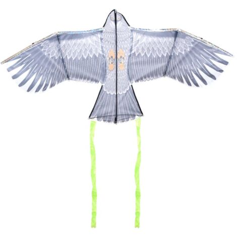 Cerf-volant Effaroucheur Oiseaux Esschert Design BV, 137.4x40x69 cm, Gris, Polyester (1/3)