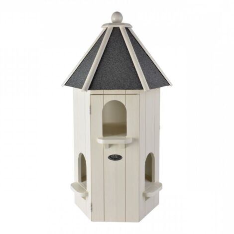 Esschert Design – Pigeonnier blanc en bois de pin – Dimensions L 50 x P 44 x H 87,5 cm – Livré monté pour pigeons domestiques – Toit en bitume (1/6)