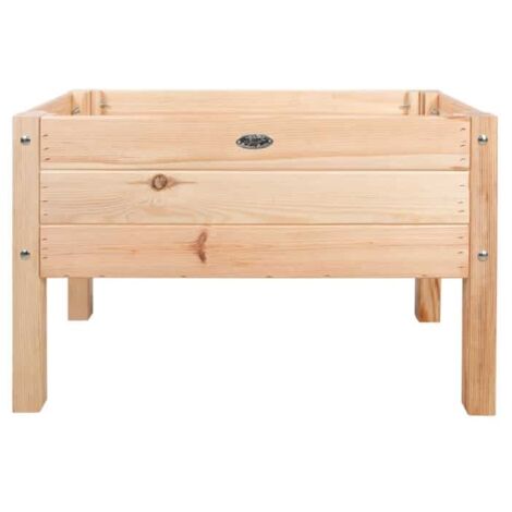 Esschert Design – Carré potager en bois pour enfant – Dimensions 79,8x40,1x50,3 cm – Construction robuste – Tissu de racine inclus