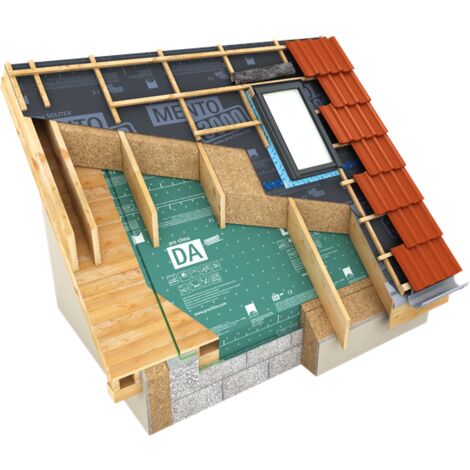 DA 150-50 Frein-vapeur pour l'isolation sarking / sur voligeage longueur: 50 m largeur: 150 cm