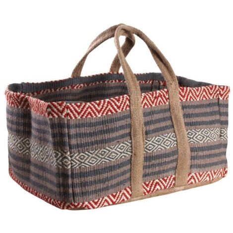 Sac à bûches en toile de jute épaisse Pampa (1/2)