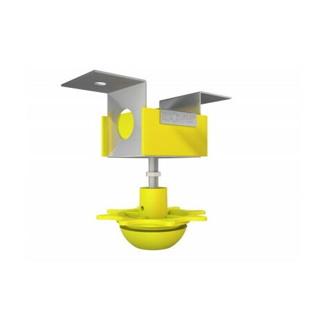 Isover – Suspente Intégra 2 Phonic – Boîte de 25 – Longueur 2m pour isolation plafond – Matériau en acier galvanisé