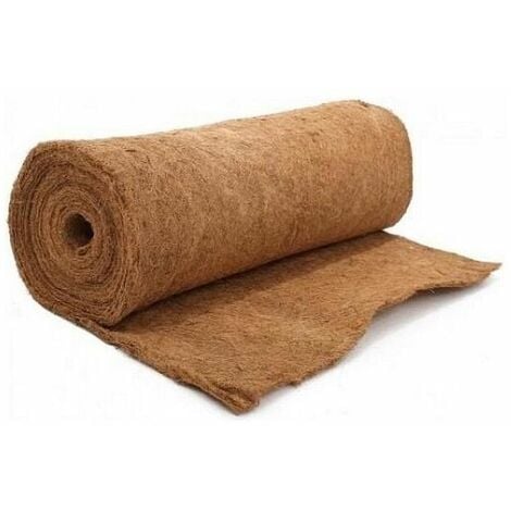 Rouleau de fibre de coco Long. 10m Larg. 100cm - Ep. 20-23mm - paquet(s) de 10 m²