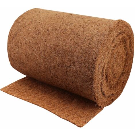 Rouleau de fibre de coco Long. 10m Larg. 100cm - Ep. 20-23mm - paquet(s) de 10 m²