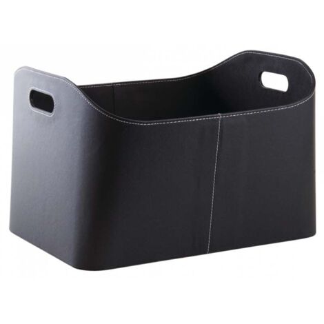 Aubry Gaspard – Corbeille à bûches en polyuréthane – Dimensions 55 x 34 x 30 cm – Accessoire décoratif pour intérieur – Poids léger 2 kg (1/3)