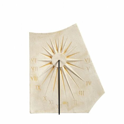 Cadran solaire motif Soleil Déco pierre naturelle 33cmx42cm