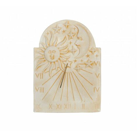 Cadran solaire motif Éclipse grand modèle pierre naturelle 40cmx60cm