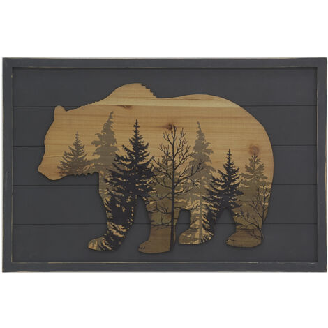 Aubry Gaspard – Cadre photo en pin 72x48 cm – Finition mate gris naturel – Pour mettre en valeur vos œuvres d'art – Fixation murale incluse (1/4)