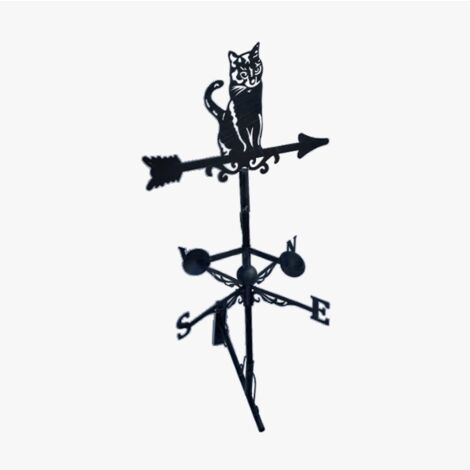 Girouette de toit style flèche modèle Chat avec support universel (1/5)
