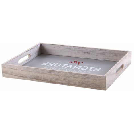 Plateau en bois gris - The signature collection - (1/2)