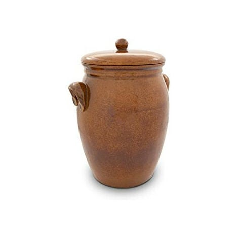 ▷ Pot à choucroute avec pierres lacto-fermentation 3L Blanc au meilleur  prix - _Pot à choucroute